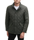  Cole Haan Mens Quilted Barn Coat Dark Green - Dark Green - Bonton