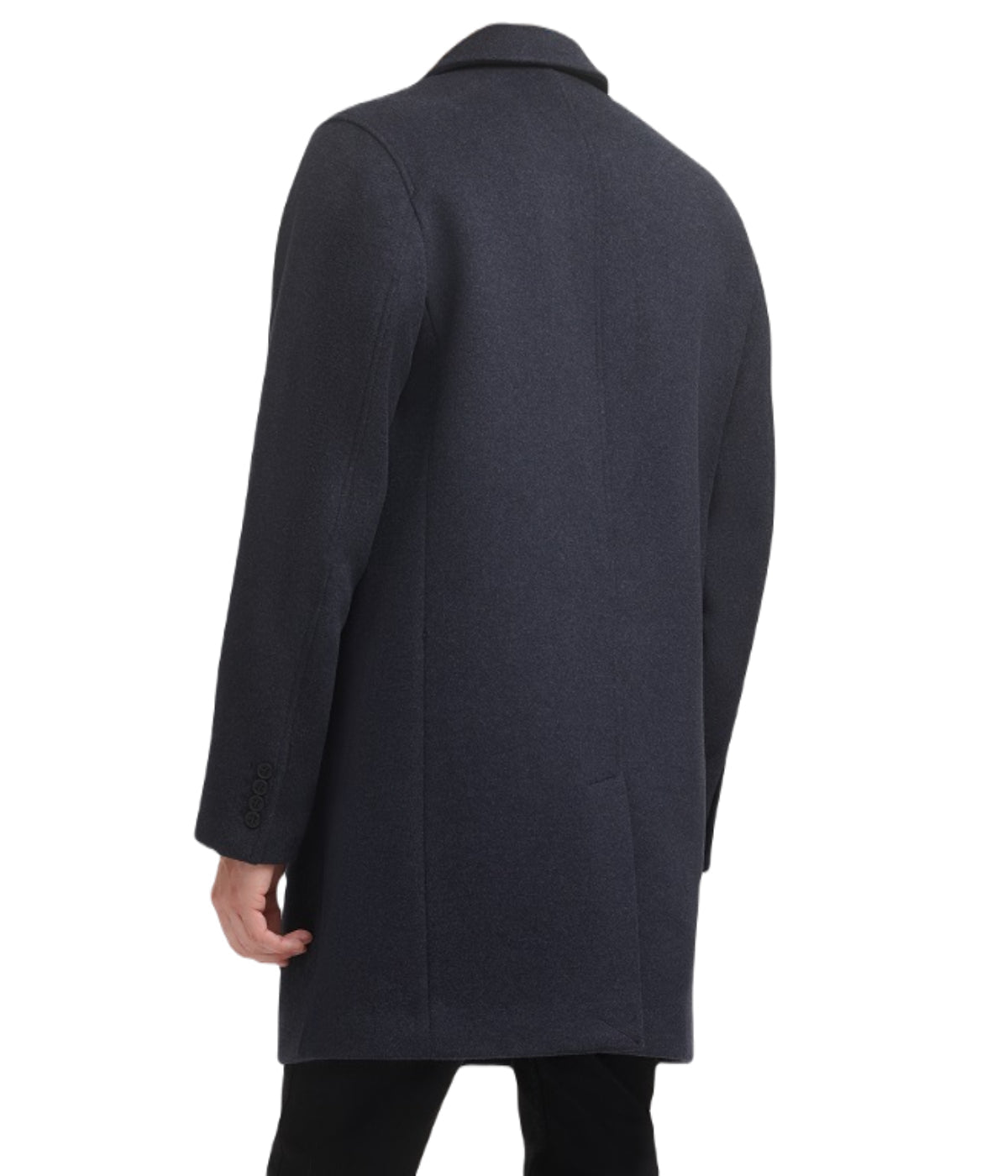  Cole Haan Mens Wool Coat Dark Heather Grey - Dark Heather Grey - Bonton