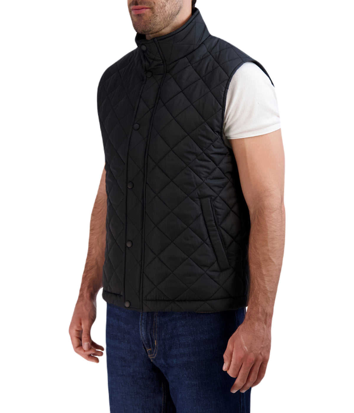  Cole Haan Quilted Vest Black - Black - Bonton