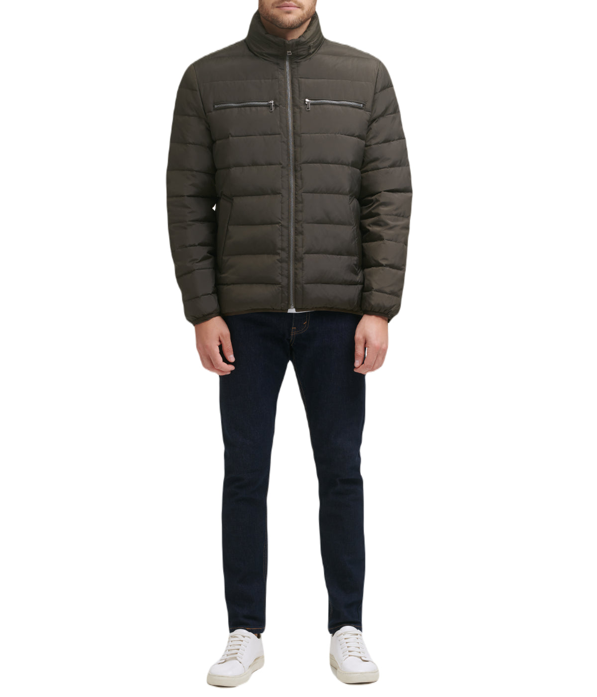  Cole Haan Mens Down Jacket Olive - Olive - Bonton