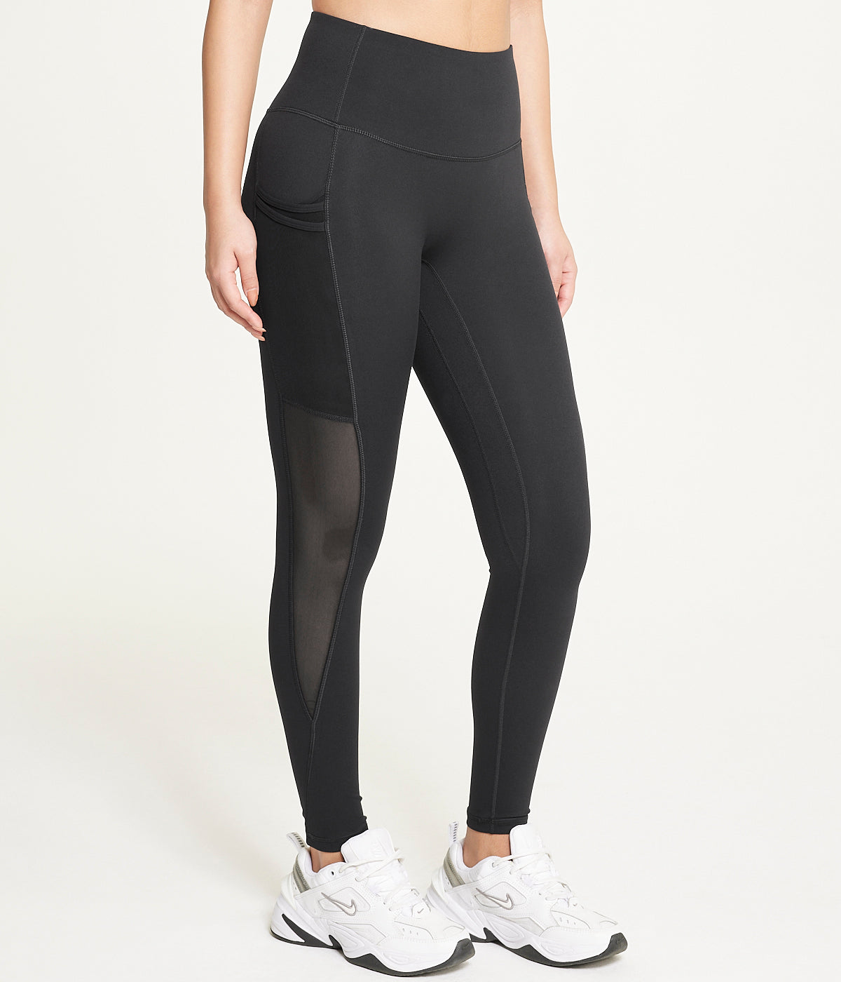  Exertek Sheer Panel Legging - Black - Bonton