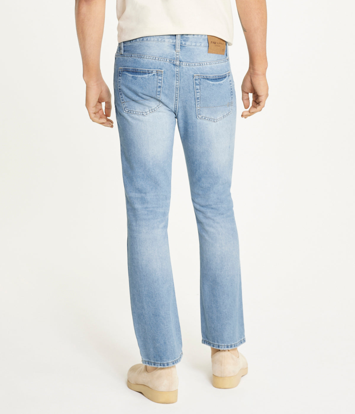  Light Wash Rigid Slim Boot Cut Jean - Light Wash - Bonton