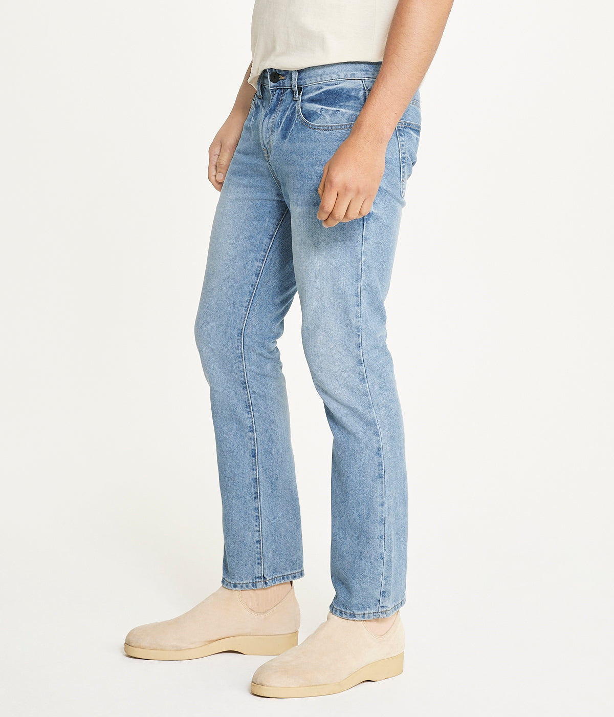  Light Wash Rigid Slim Boot Cut Jean - Light Wash - Bonton