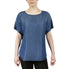  Anne Klein Tencel Denim Short Sleeves With Bateua Neckline Blouse - Anne Klein Wash - Bonton