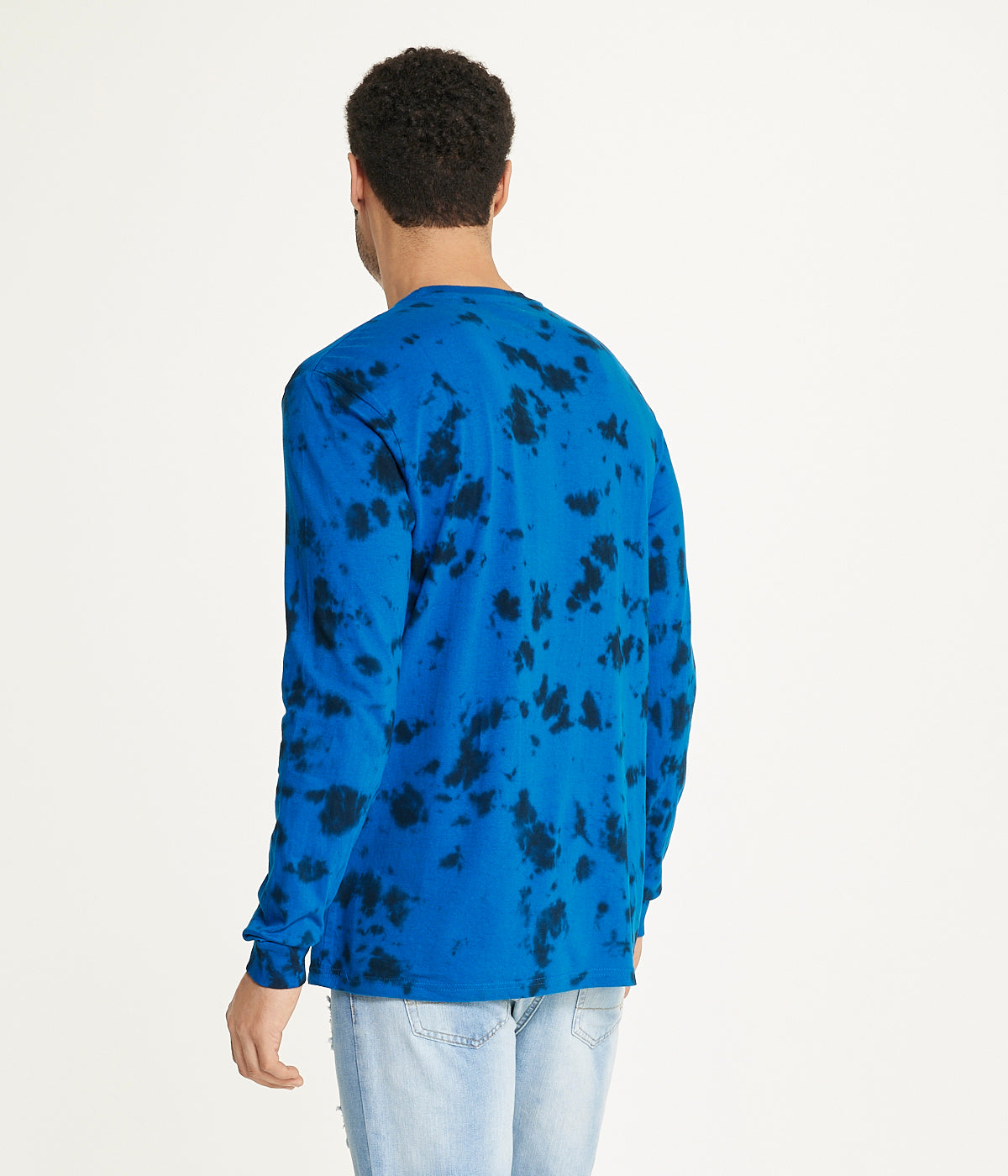  Brooklyn Laundry Brooklyn Laundry Men's Tie Dye Crew Neck Tee 2 - Blue Crest - Bonton