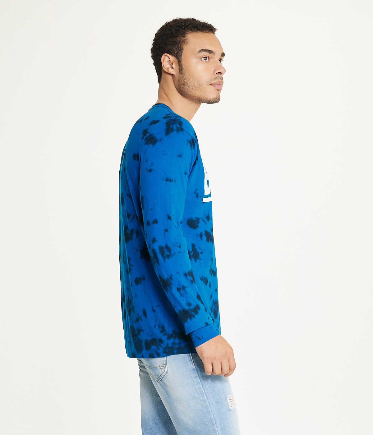  Brooklyn Laundry Brooklyn Laundry Men's Tie Dye Crew Neck Tee 2 - Blue Crest - Bonton