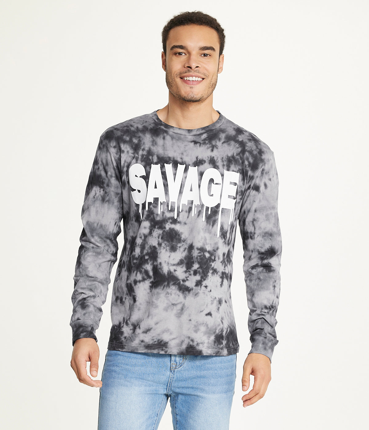  Brooklyn Laundry Brooklyn Laundry Men's Tie Dye Crew Neck Tee 3 - Grey - Bonton