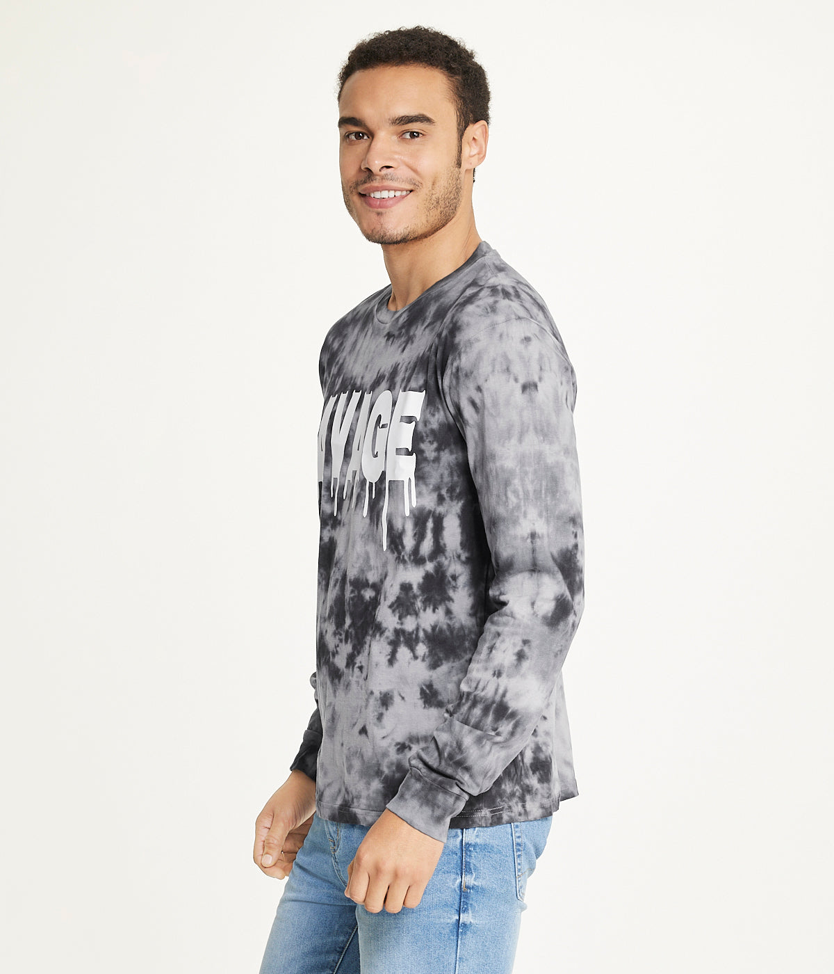  Brooklyn Laundry Brooklyn Laundry Men's Tie Dye Crew Neck Tee 3 - Grey - Bonton