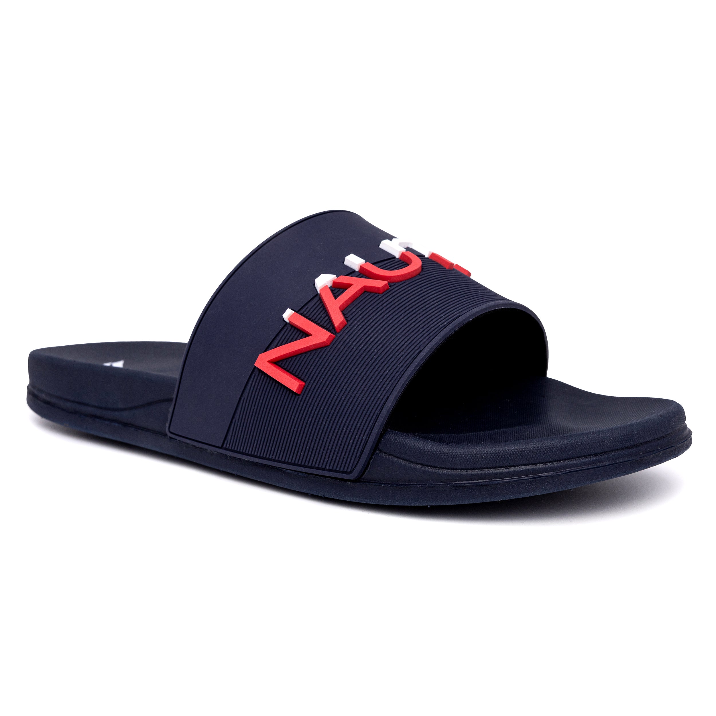  Nautica Brome Slide Sandal - Navy/Red - Bonton