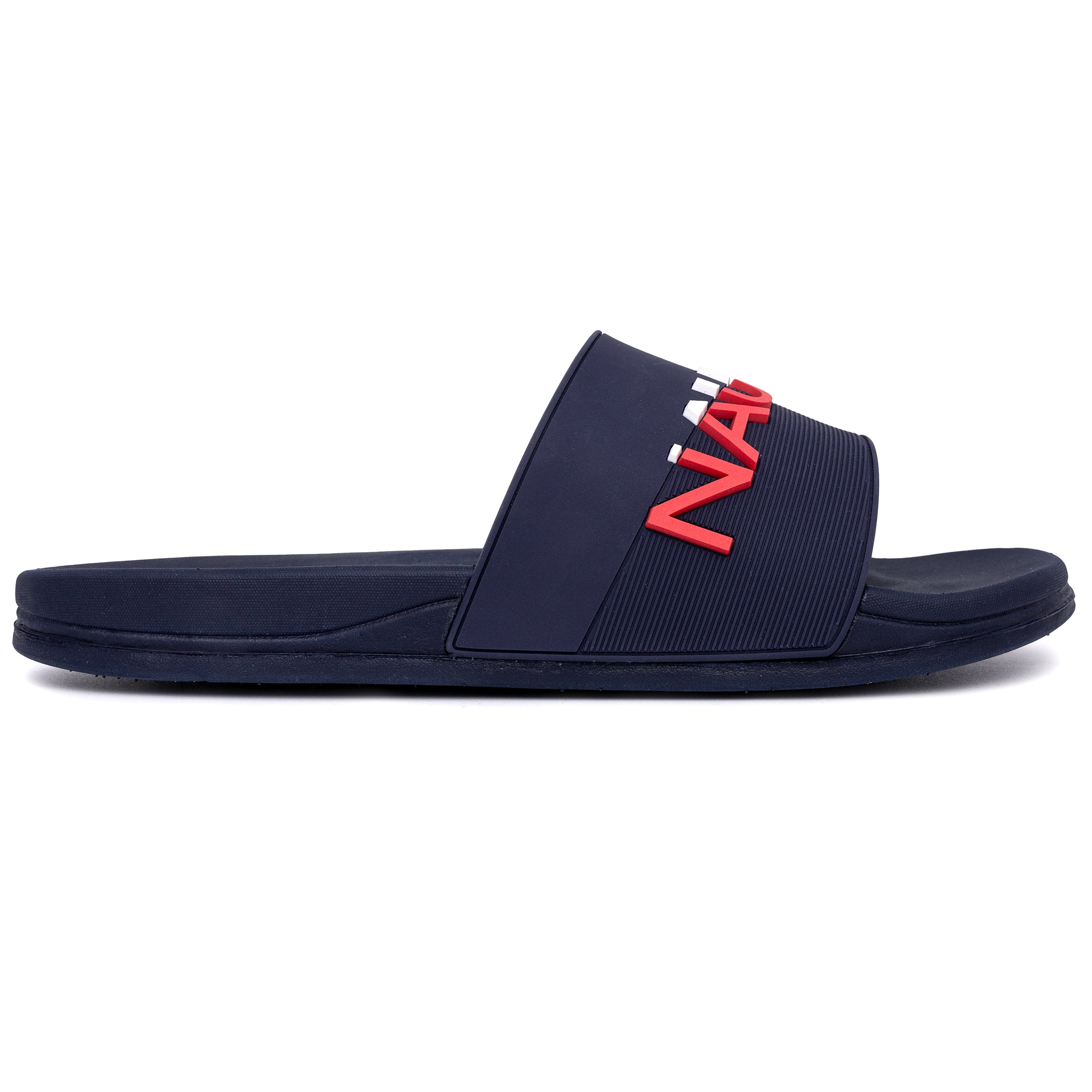  Nautica Brome Slide Sandal - Navy/Red - Bonton