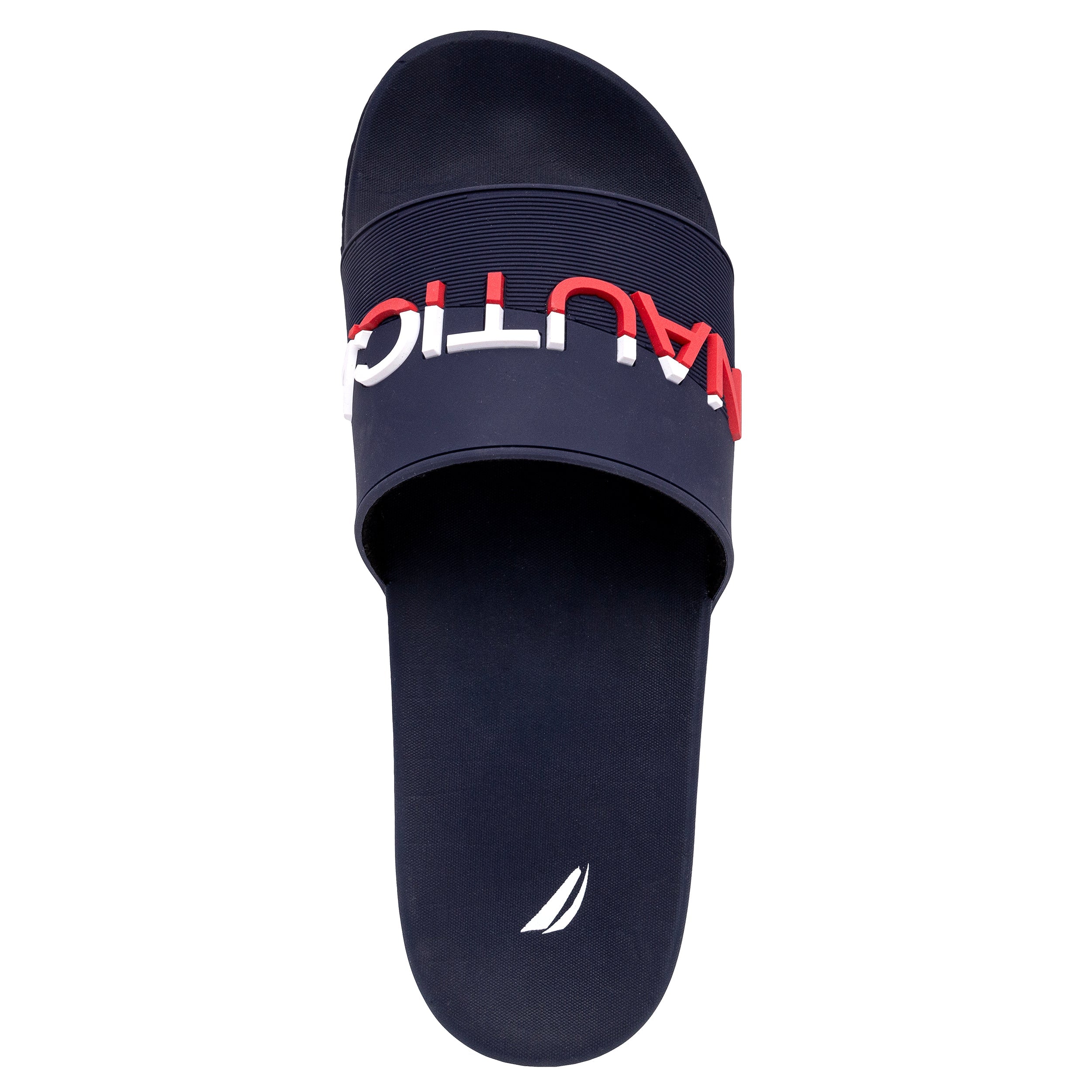  Nautica Brome Slide Sandal - Navy/Red - Bonton