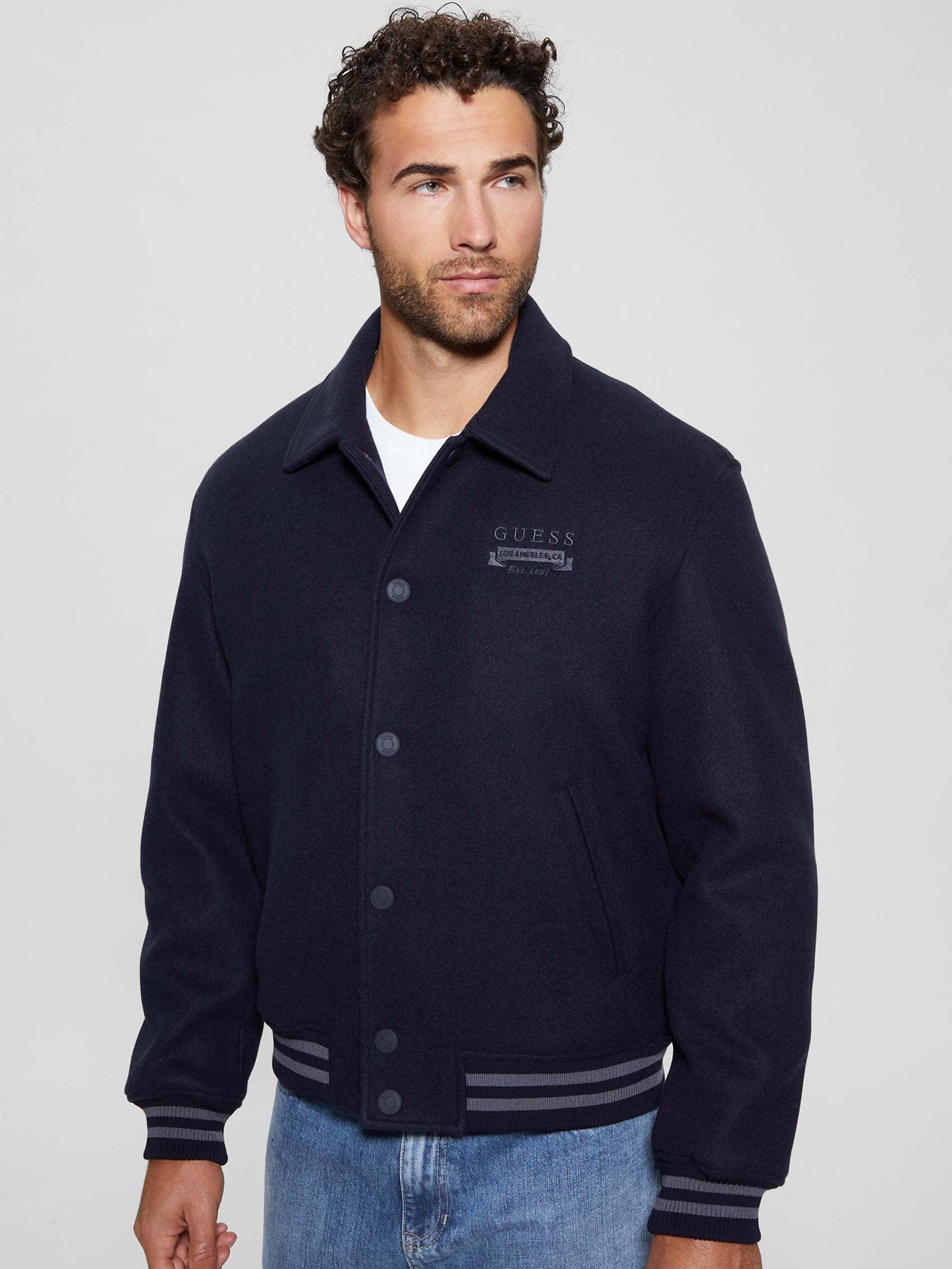 Guess Melton Bomber - Smart Blue - Bonton