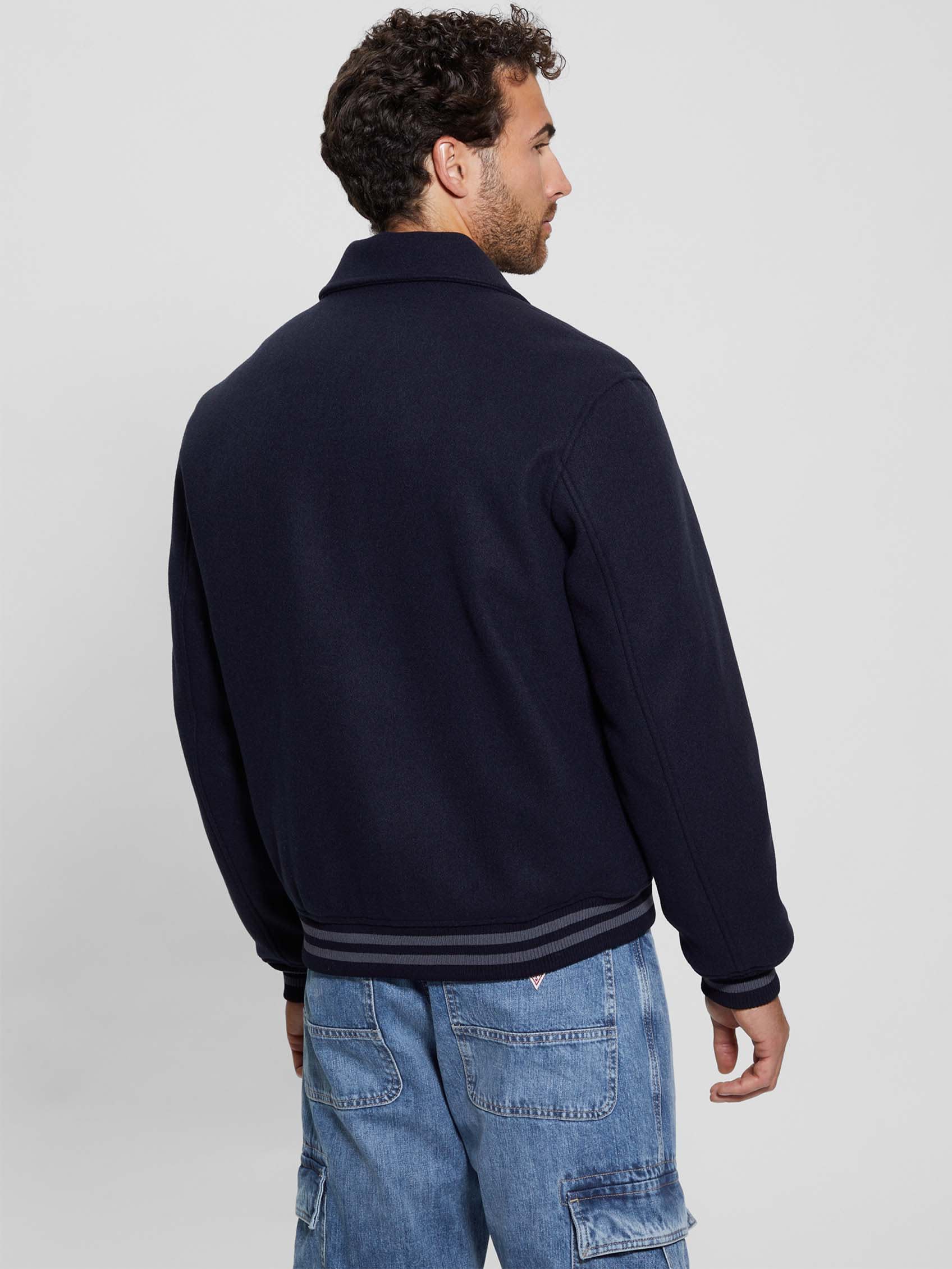  Guess Melton Bomber - Smart Blue - Bonton