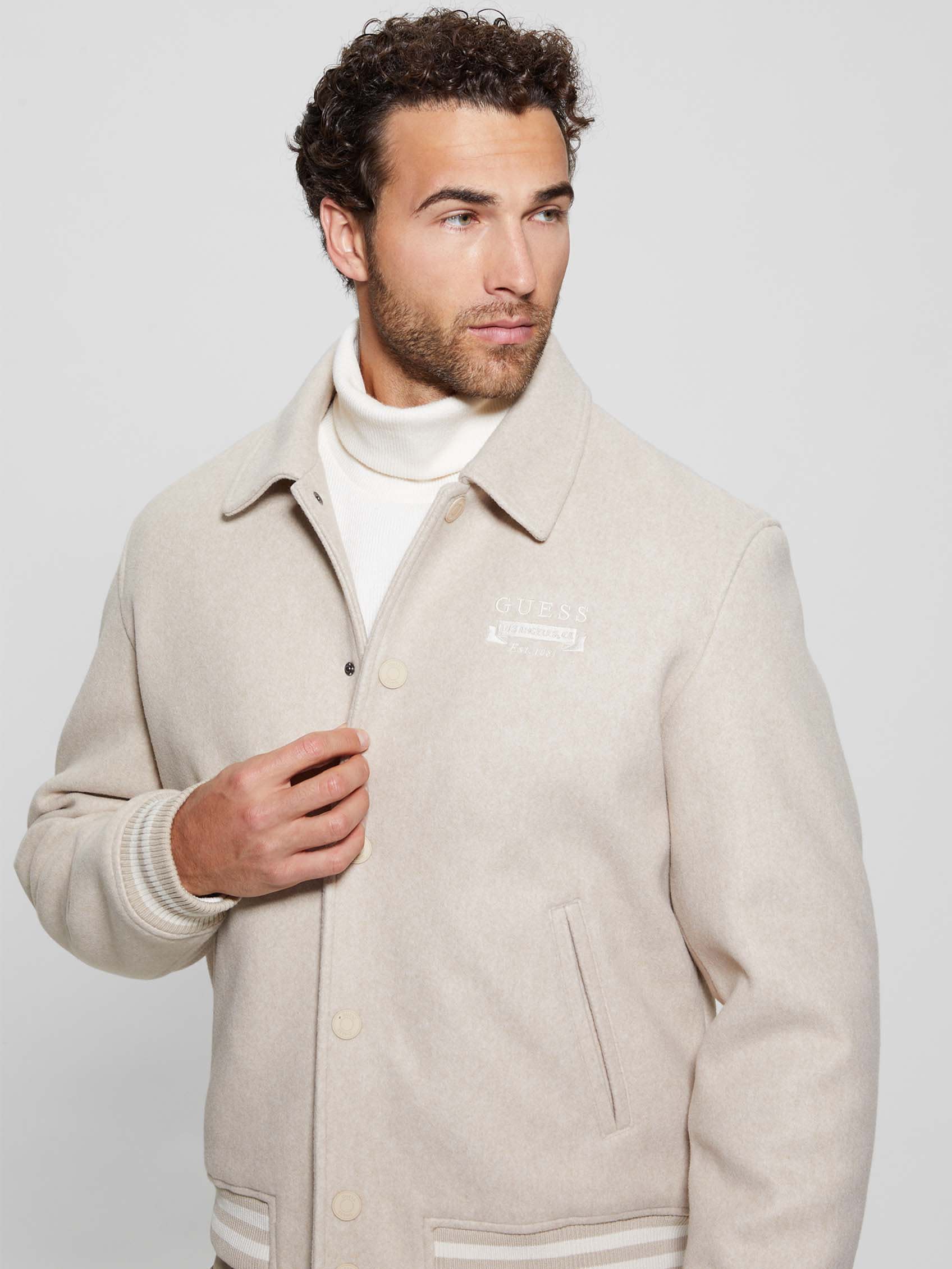  Guess Melton Bomber - Chestnut Heather - Bonton