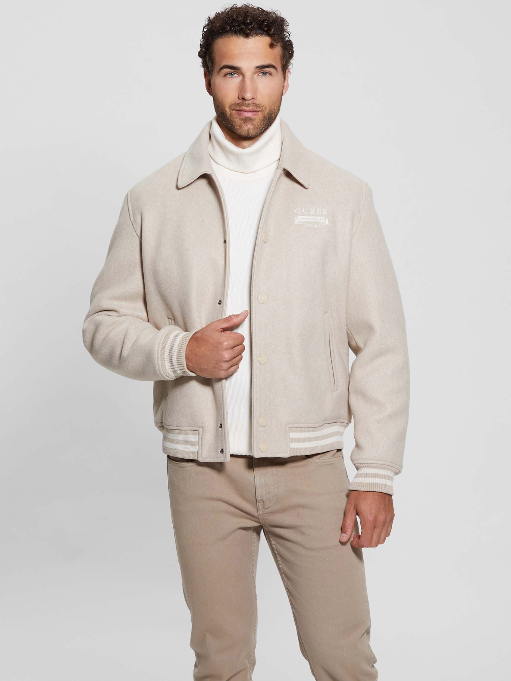  Guess Melton Bomber - Chestnut Heather - Bonton