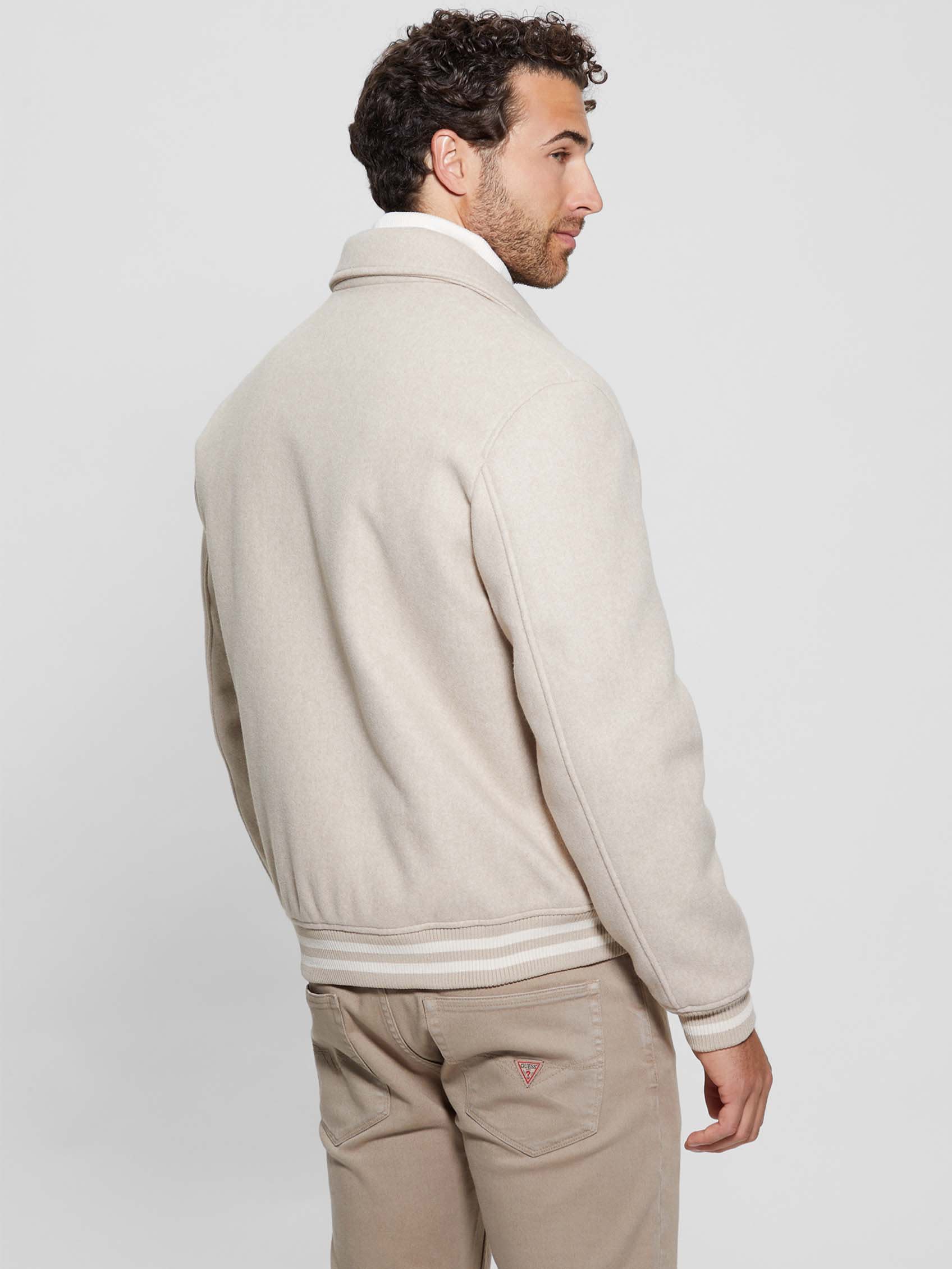  Guess Melton Bomber - Chestnut Heather - Bonton