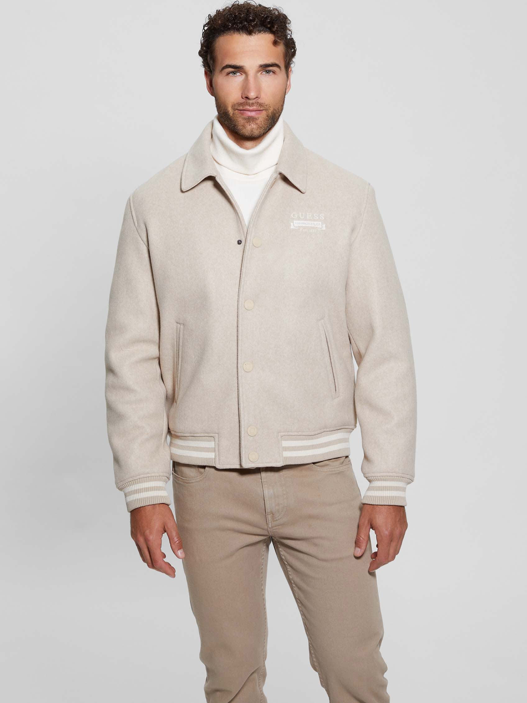  Guess Melton Bomber - Chestnut Heather - Bonton