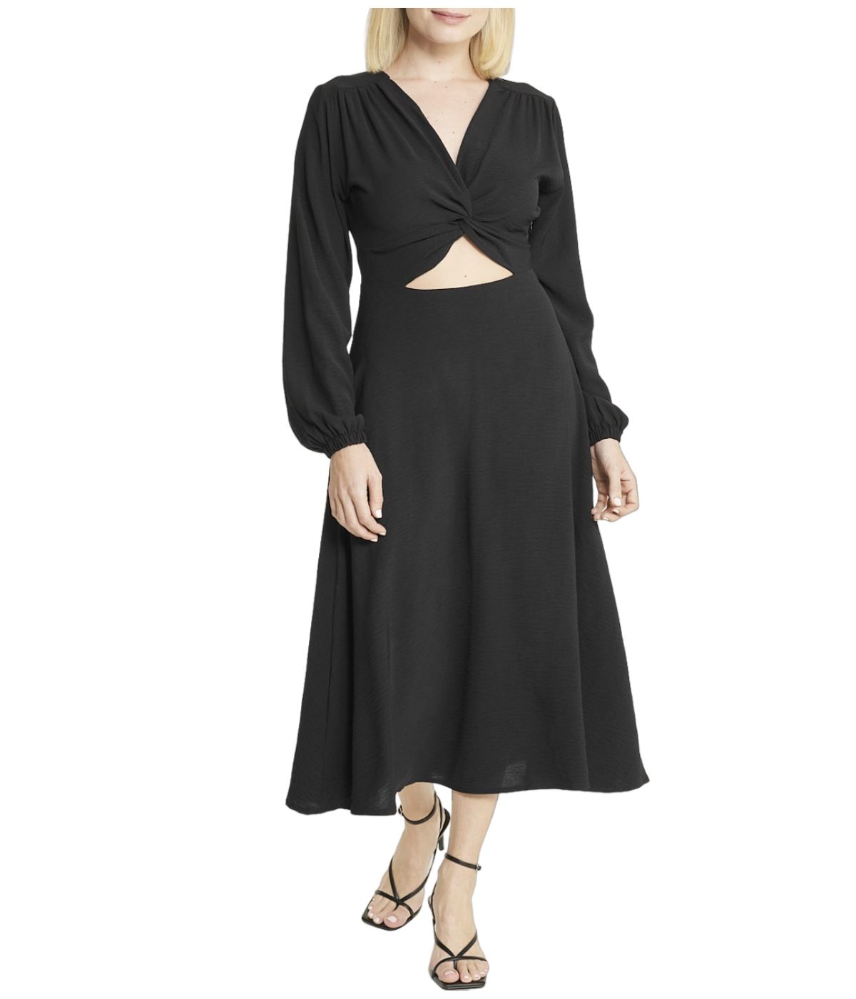  Cream & Rouge Cut-out Dress - Beige - Bonton