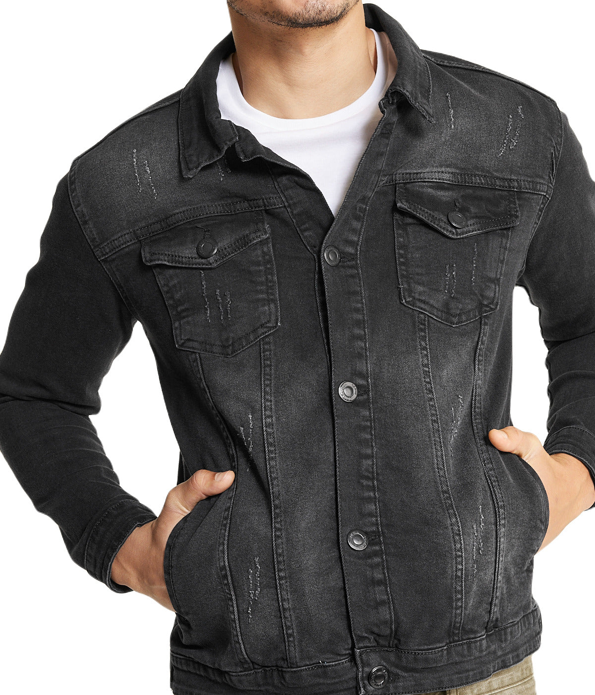  i8 Excel Black Denim Jacket - Black - Bonton