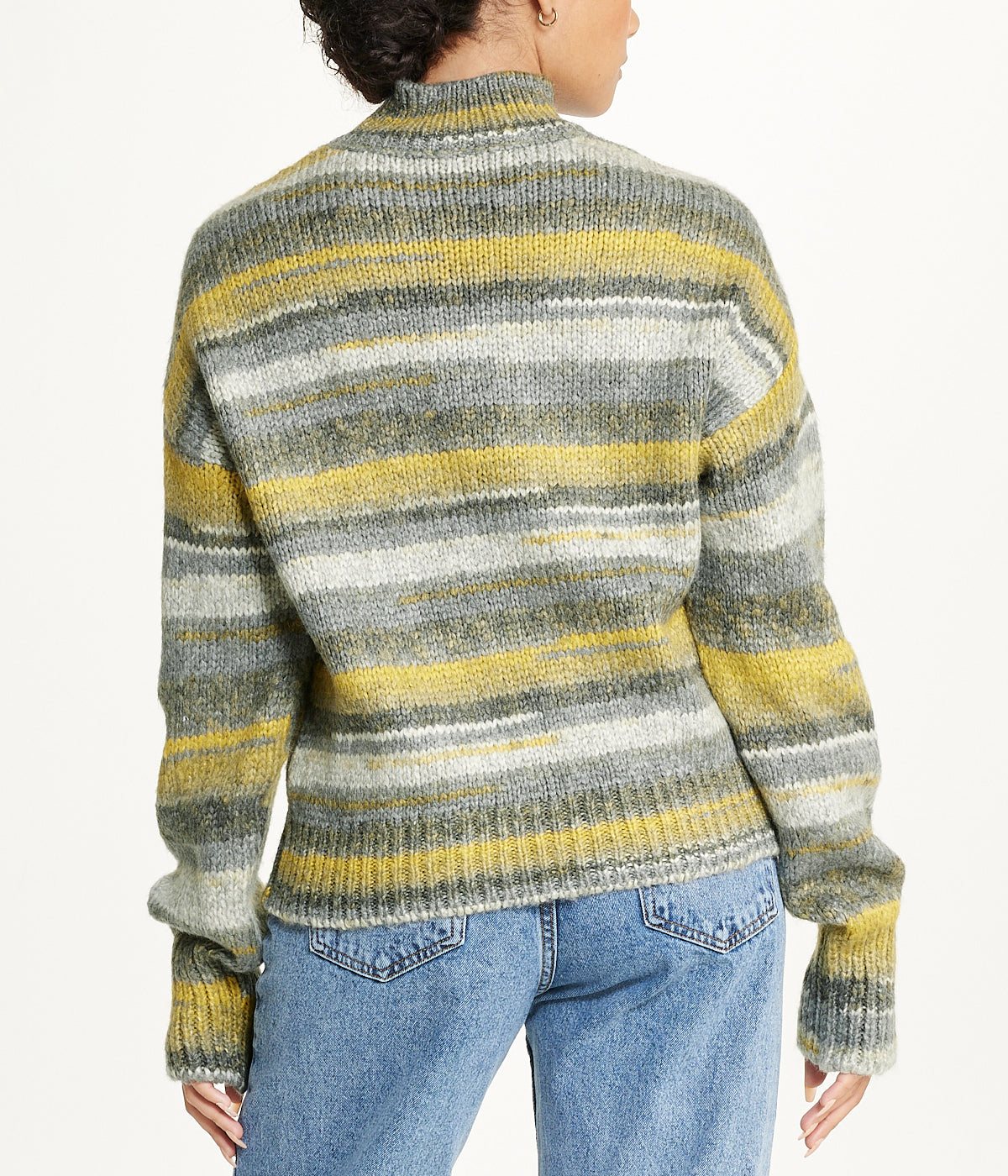  Miss Poeym Stripe Sweater - Grey - Bonton