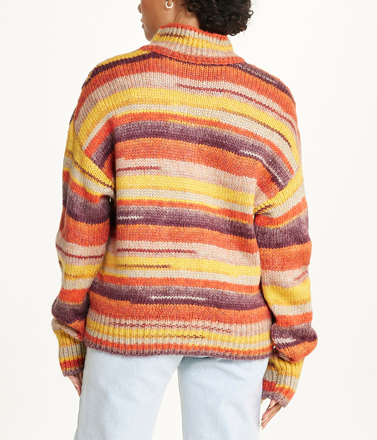  Miss Poeym Stripe Sweater - Orange - Bonton