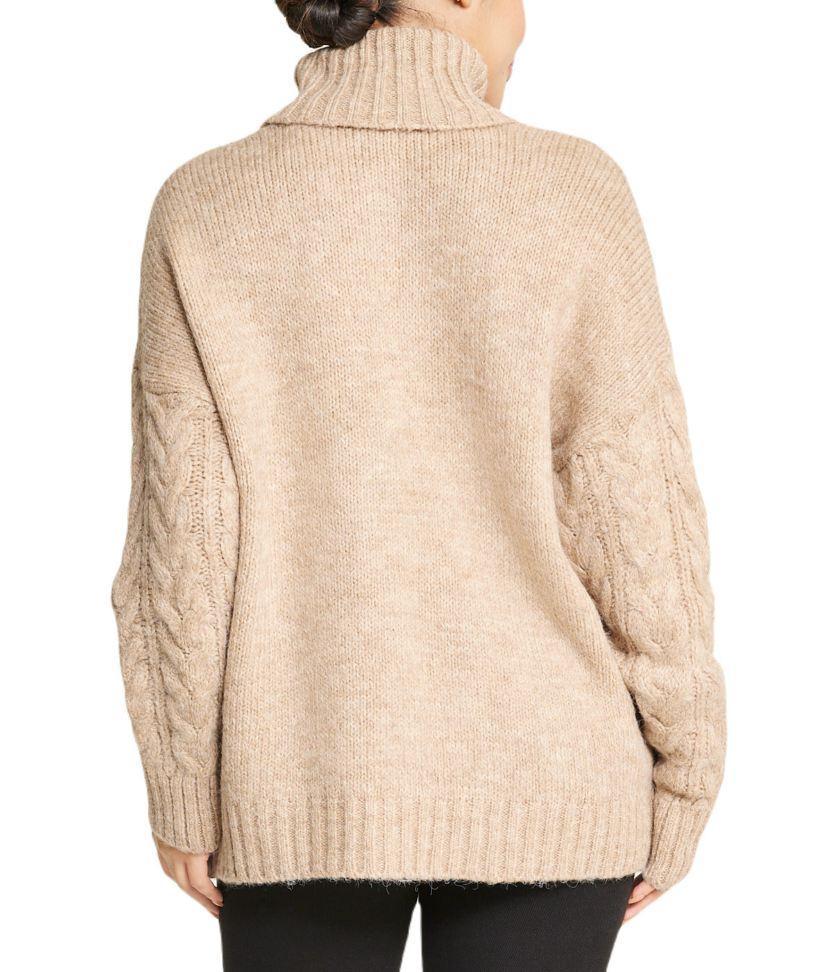  Miss Poeym Cable Turtleneck Sweater - Mink - Bonton
