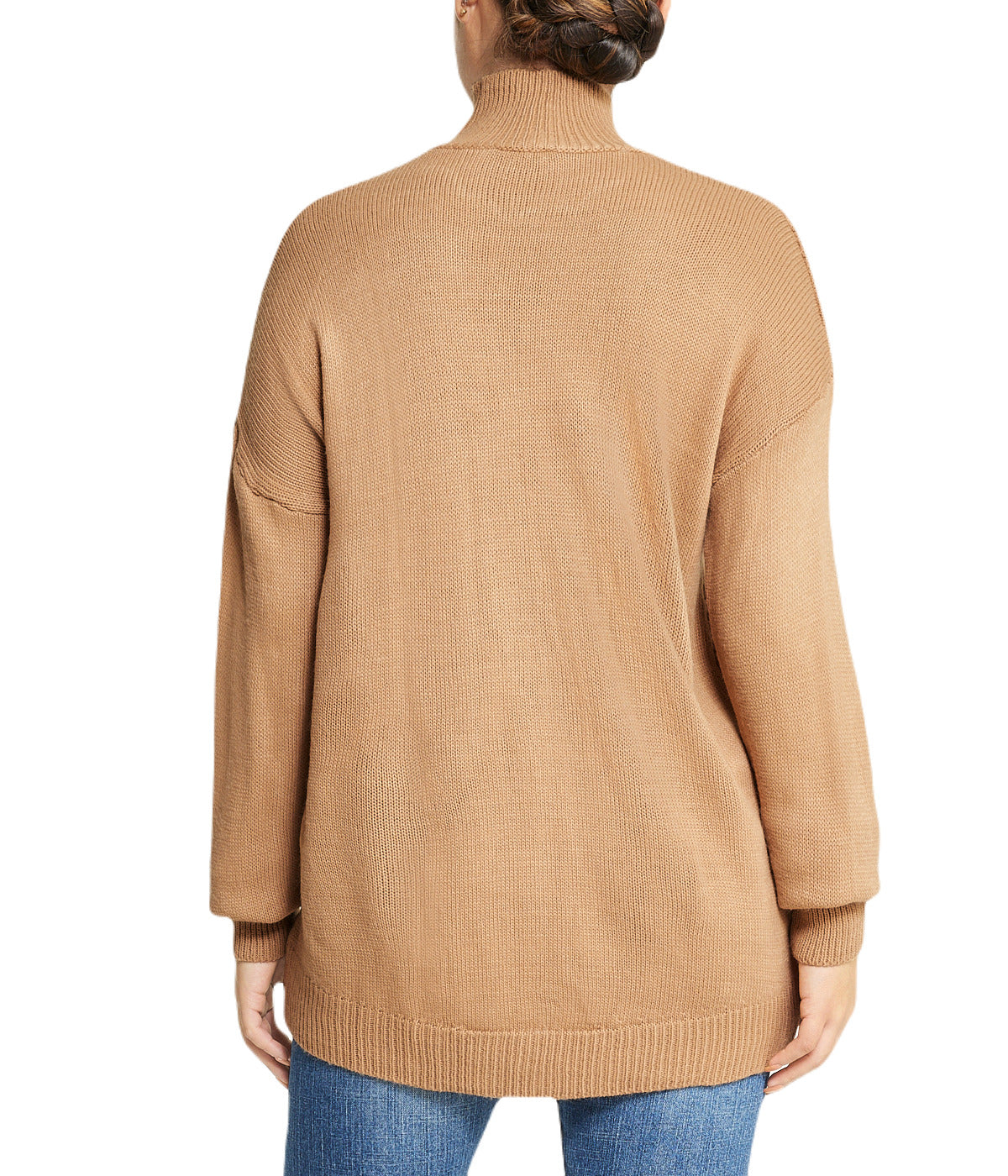  Miss Poeym Mock Neck Sweater - Camel - Bonton