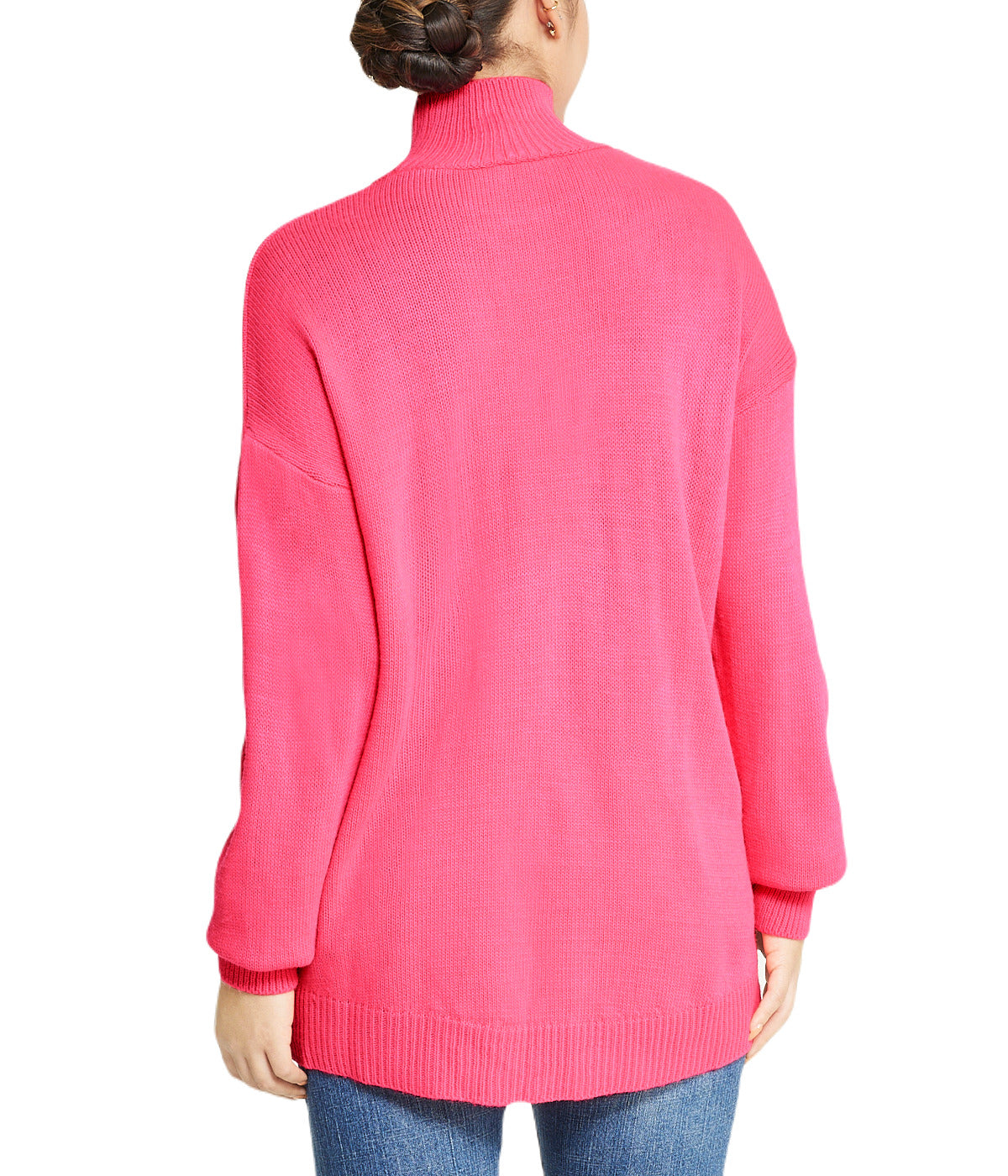  Miss Poeym Mock Neck Sweater - Light Fushia - Bonton