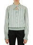  Miss Selen Embellished Tie Top Shirt - Lilac - Bonton