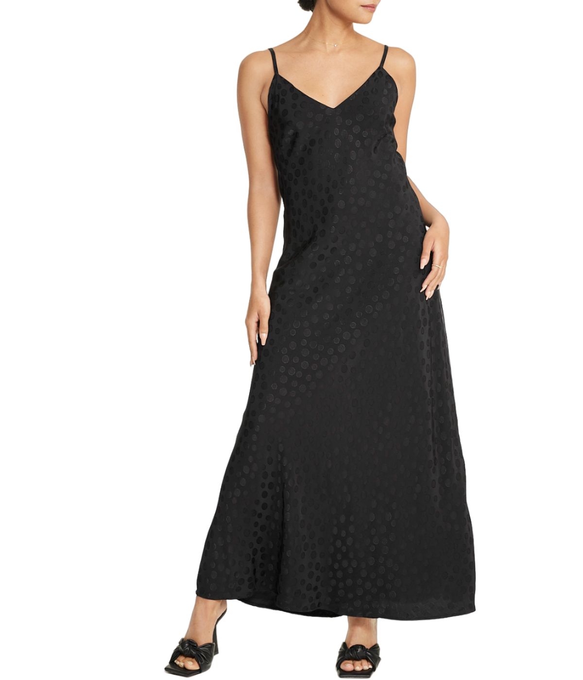  Cream & Rouge Tonal Patterned Charmeuse Dress - Black - Bonton