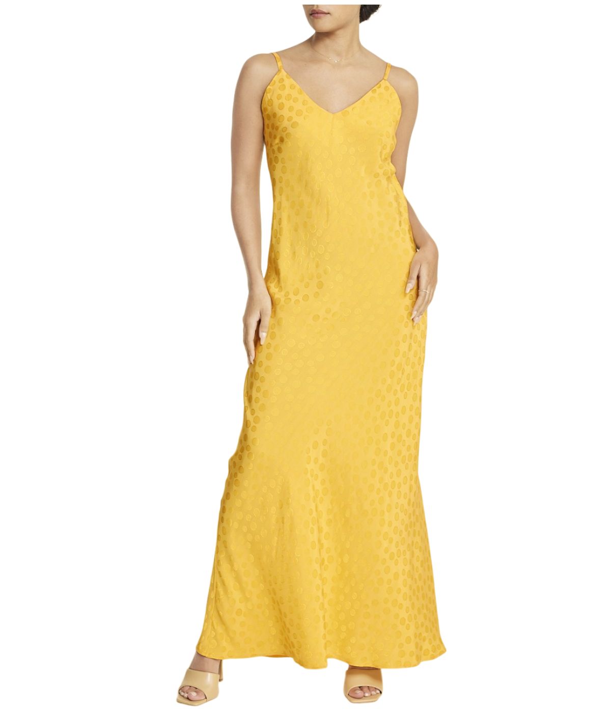  Cream & Rouge Tonal Patterned Charmeuse Dress - Black - Bonton