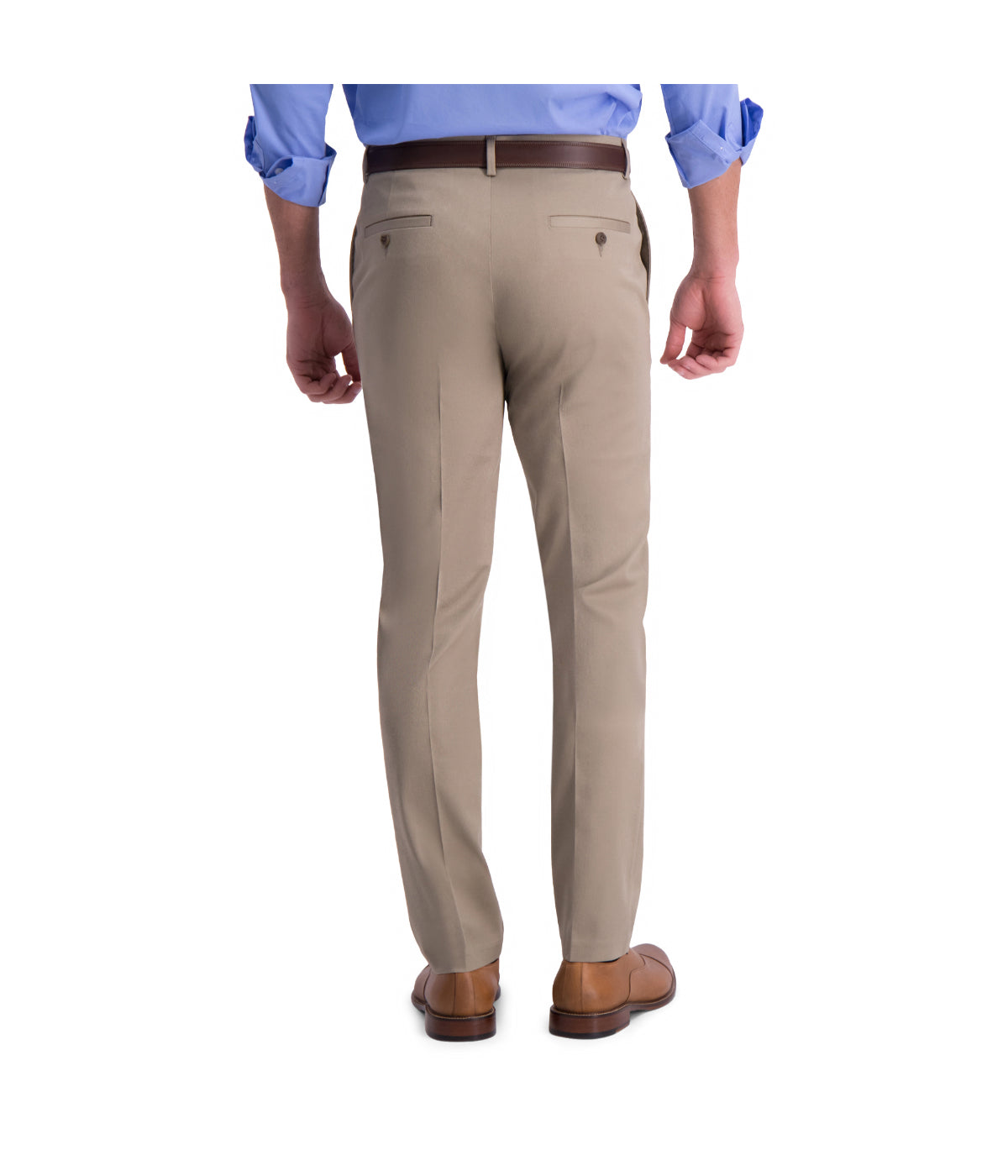  Haggar Haggar Men's Iron Free Premium Khaki-Slim/Straight Fit Med Khaki - Med Khaki - Bonton