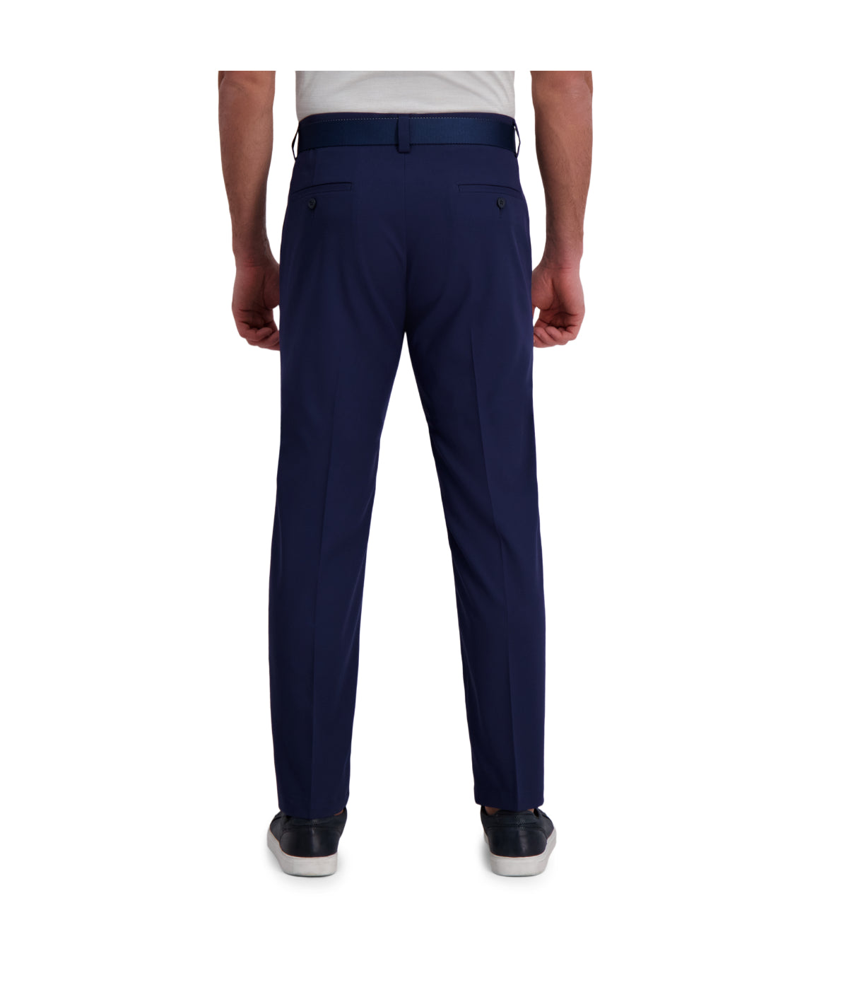  Haggar Haggar Men's Cool Right Performance Flex Pant-Straight Fit Midnight - Midnight - Bonton
