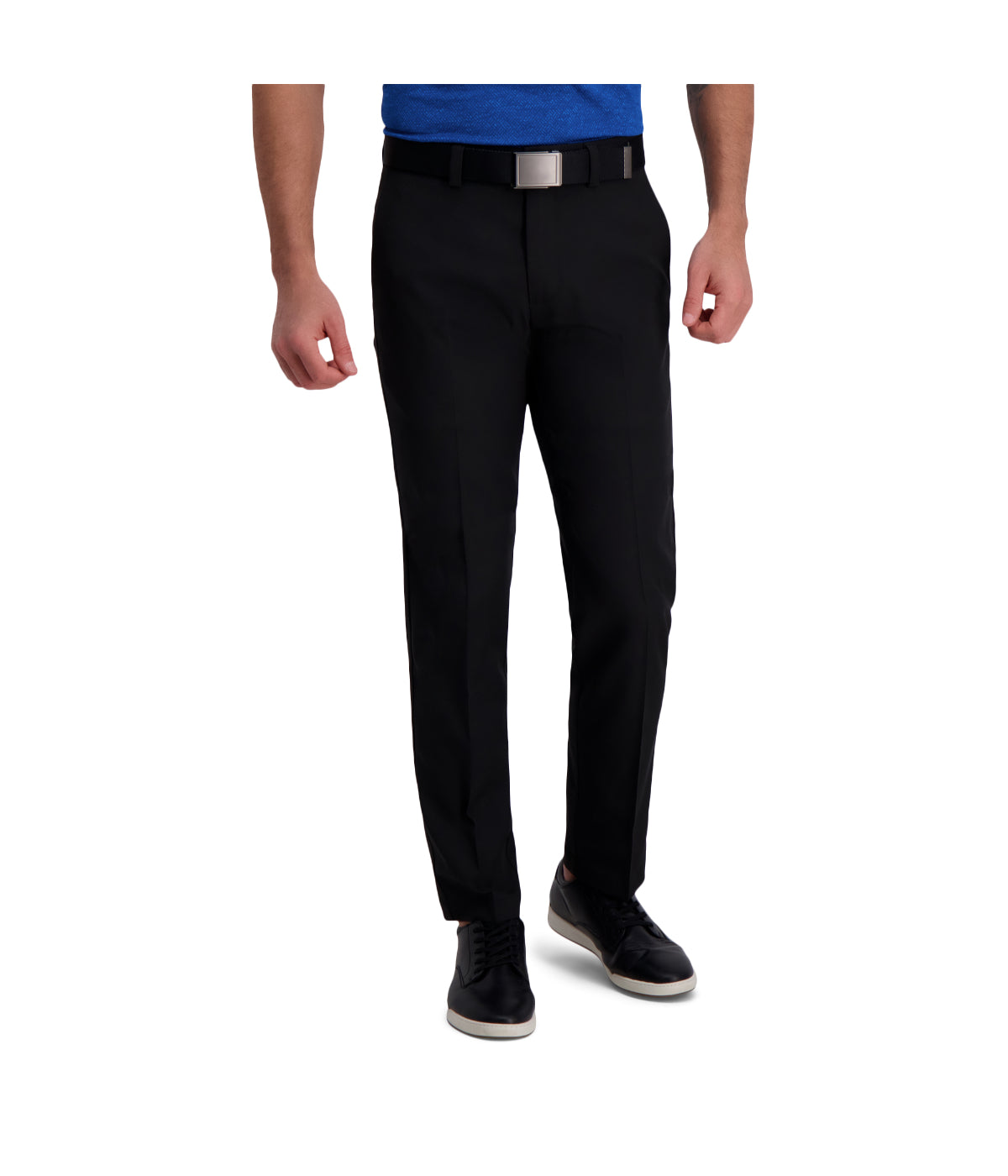  Haggar Haggar Men's Cool Right Performance Flex Pant-Straight Fit Black - Black - Bonton