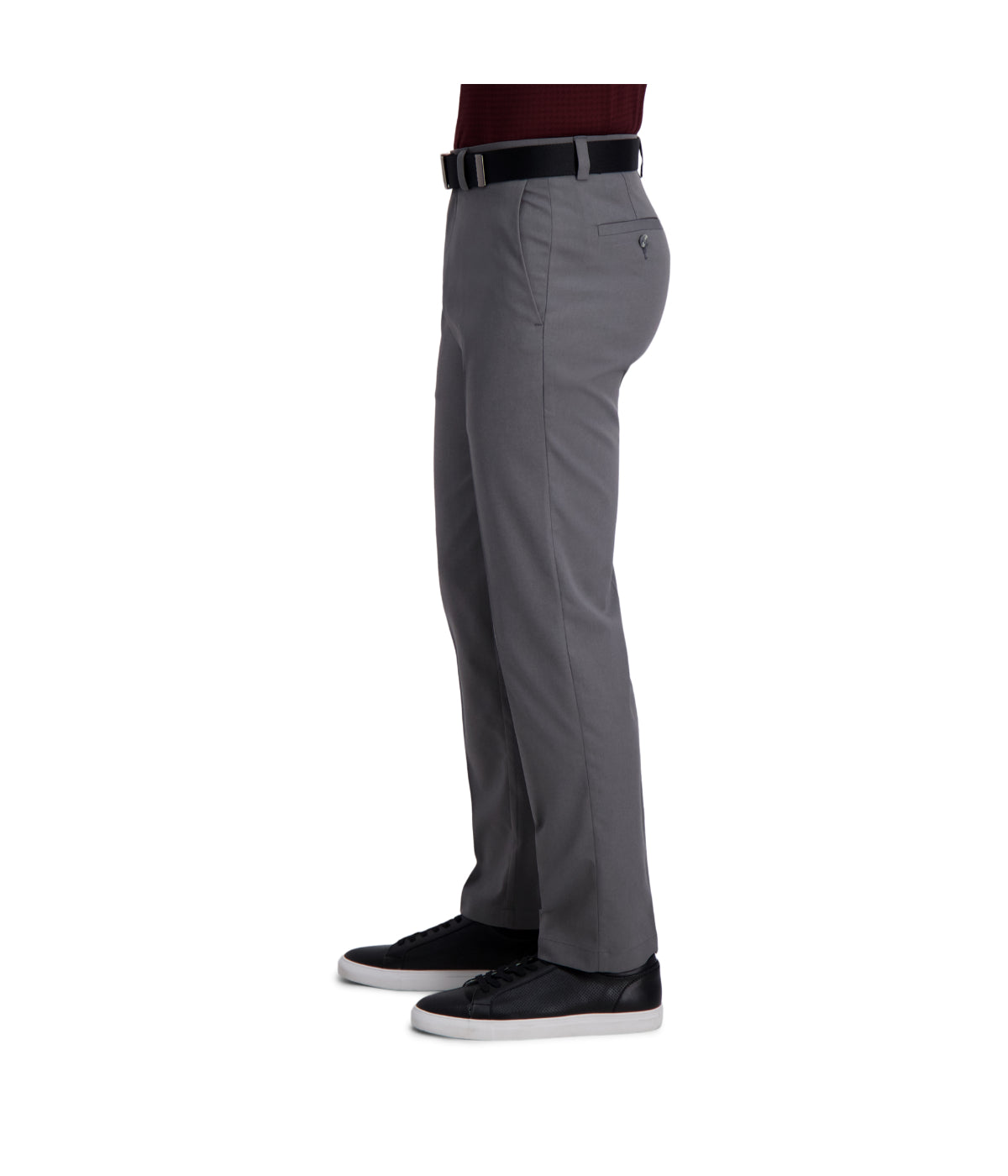  Haggar Haggar Men's Cool Right Performance Flex Pant-Straight Fit Heather Grey - Heather Grey - Bonton