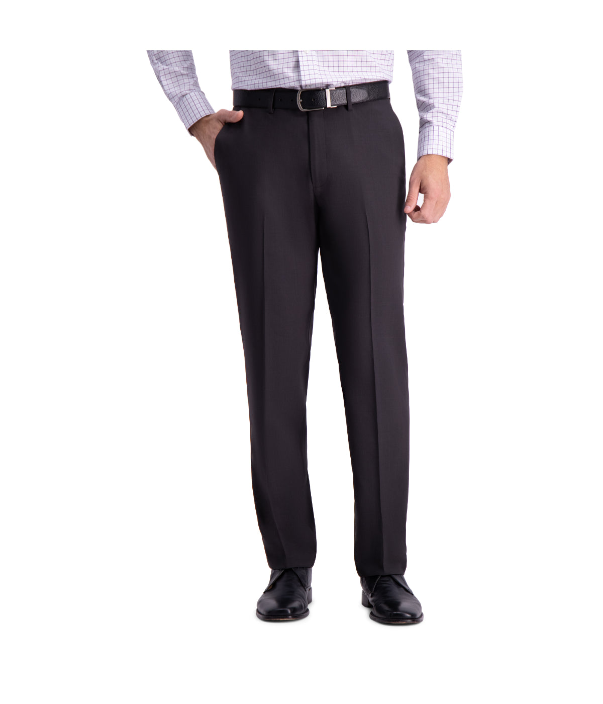  Haggar Haggar Men's Premium Comfort Dress Pant-Straight Fit Charcoal - Charcoal - Bonton