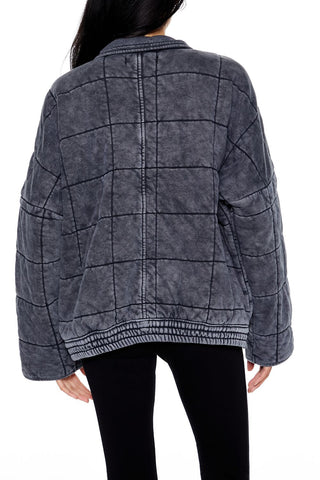 Quilted Zip-Up Jacket