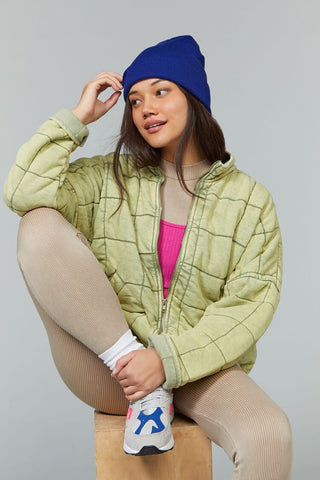 Quilted Zip-Up Jacket