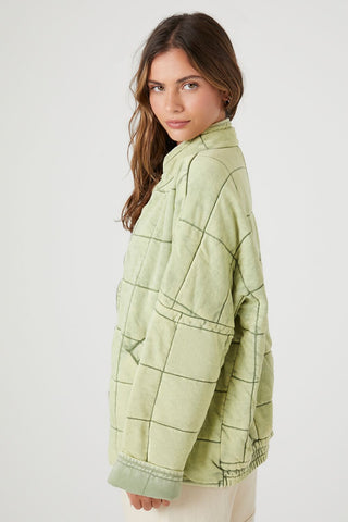 Quilted Zip-Up Jacket