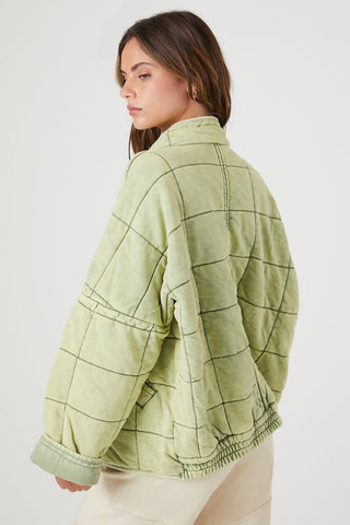 Quilted Zip-Up Jacket