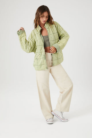 Quilted Zip-Up Jacket