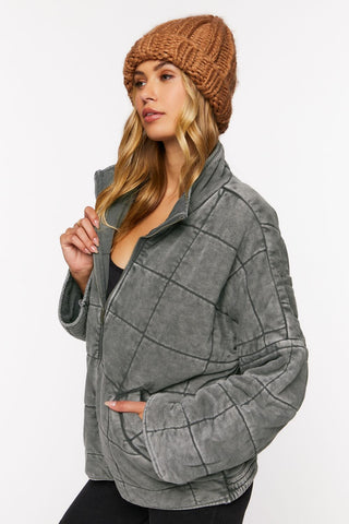 Quilted Zip-Up Jacket