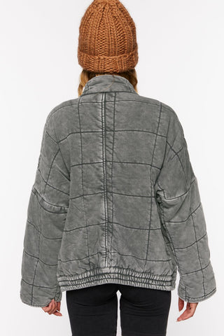 Quilted Zip-Up Jacket