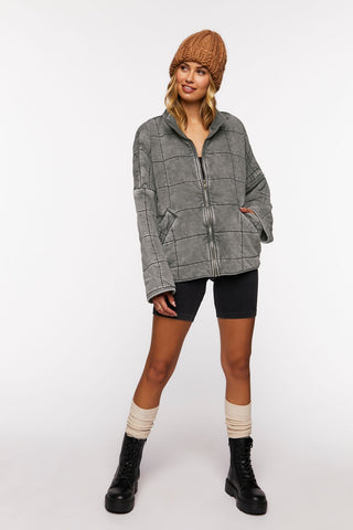 Quilted Zip-Up Jacket
