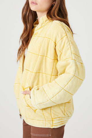 Quilted Zip-Up Jacket
