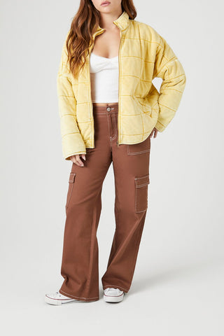 Quilted Zip-Up Jacket