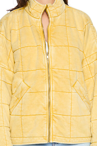 Quilted Zip-Up Jacket