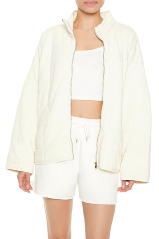 Quilted Zip-Up Jacket