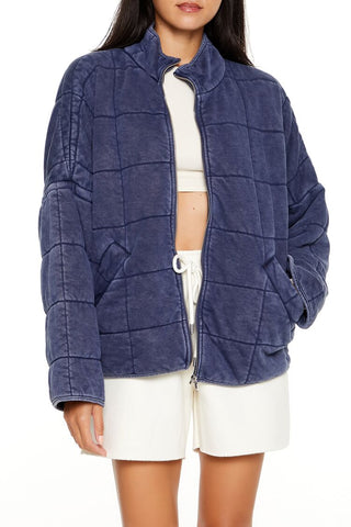 Quilted Zip-Up Jacket