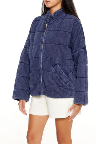Quilted Zip-Up Jacket
